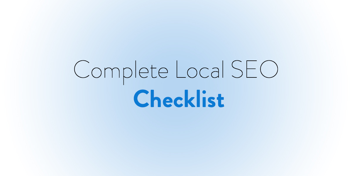 Complete Local Seo Checklist