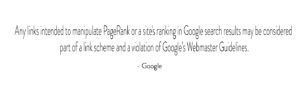 an image of googles link scheme violation