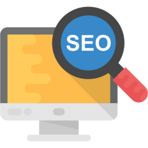 computer image with seo